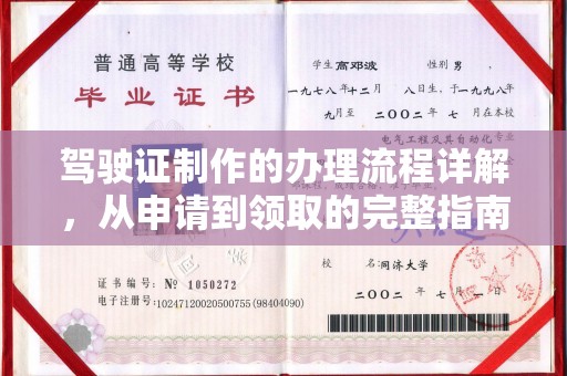 香格里拉驾驶证制作的办理流程详解，从申请到领取的完整指南