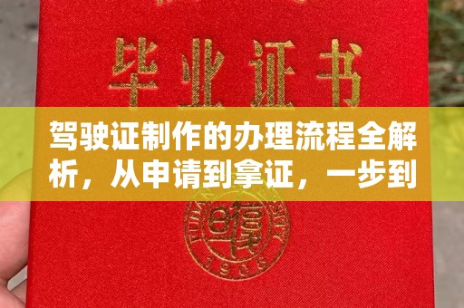 香格里拉驾驶证制作的办理流程全解析，从申请到拿证，一步到位！
