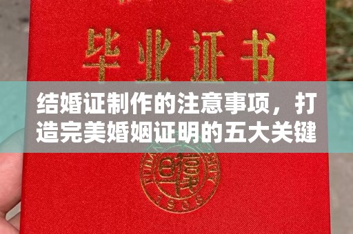 香格里拉结婚证制作的注意事项，打造完美婚姻证明的五大关键点