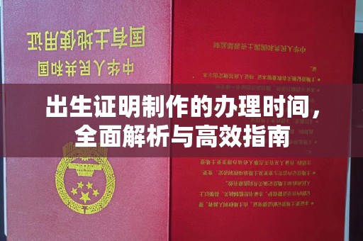 香格里拉出生证明制作的办理时间，全面解析与高效指南